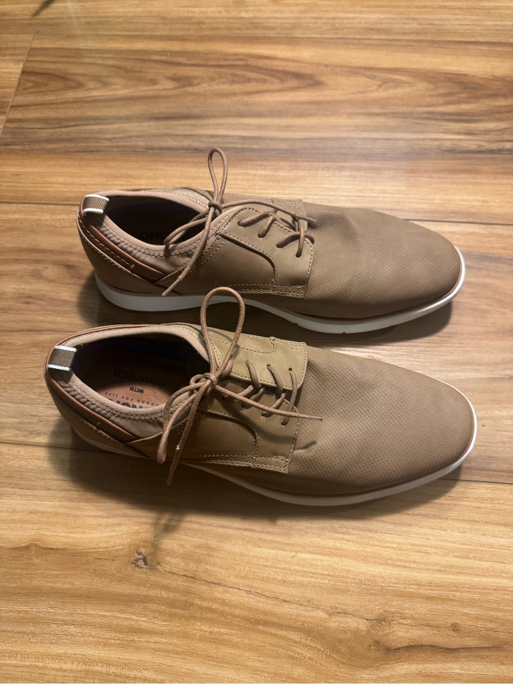 Sonoma Men's Casual Lace-Up Slip-Ons in Light Brown